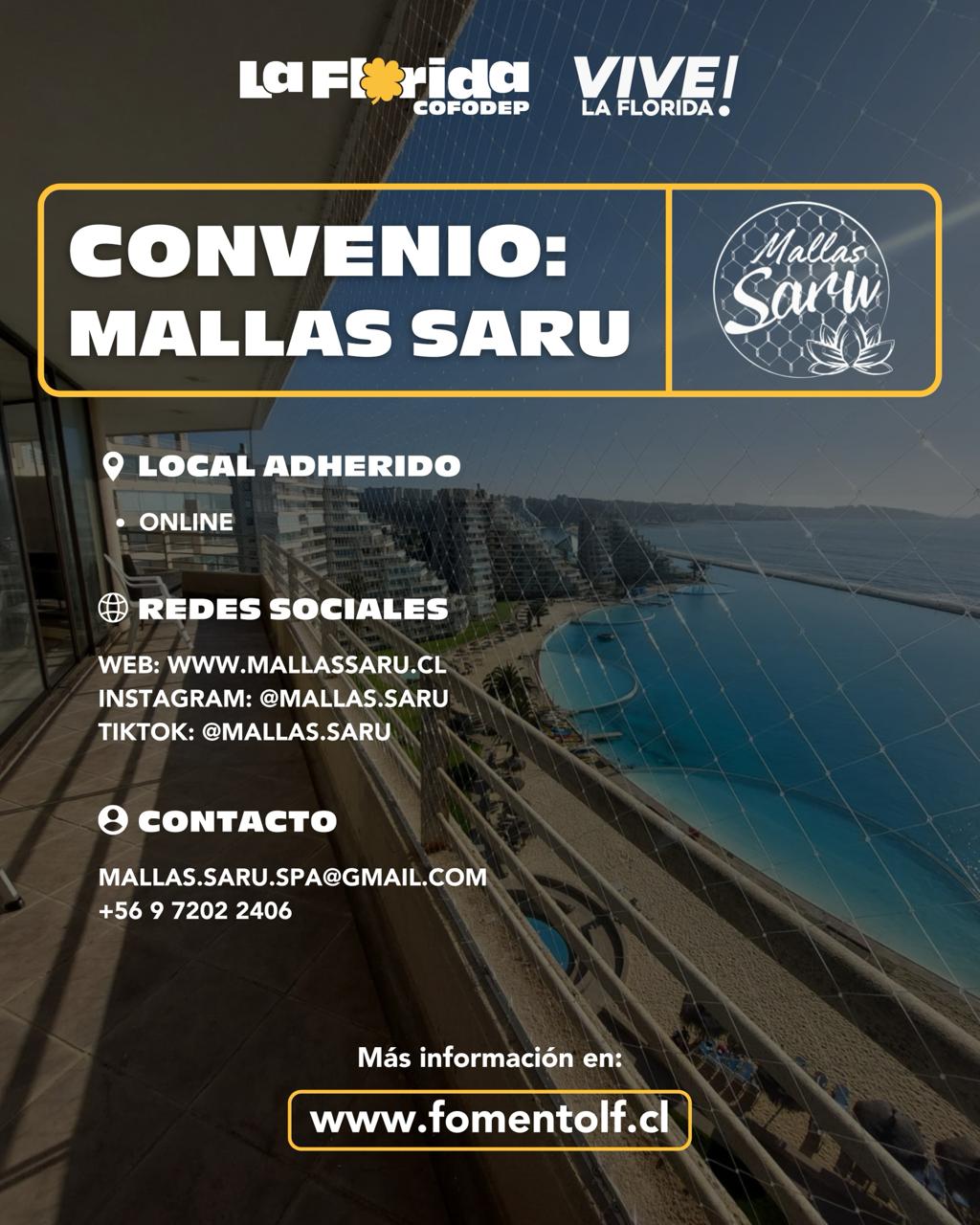 convenio_mallas_Saru_tarjeta_vecino_la_florida